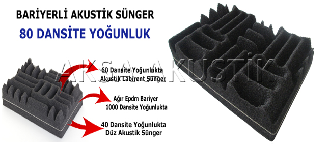 bariyerli akustik sünger