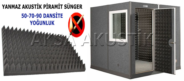 akustik piramit sünger
